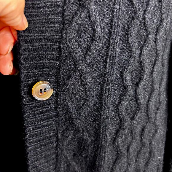 Favorite Daughter cardigan XL chunky cashmere oversized cable knit fisherman - Picture 9 of 16